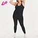 Upgrade your wardrobe with our backless workout jumpsuit. Made with high-quality materials, our jumpsuit provides both style and comfort.